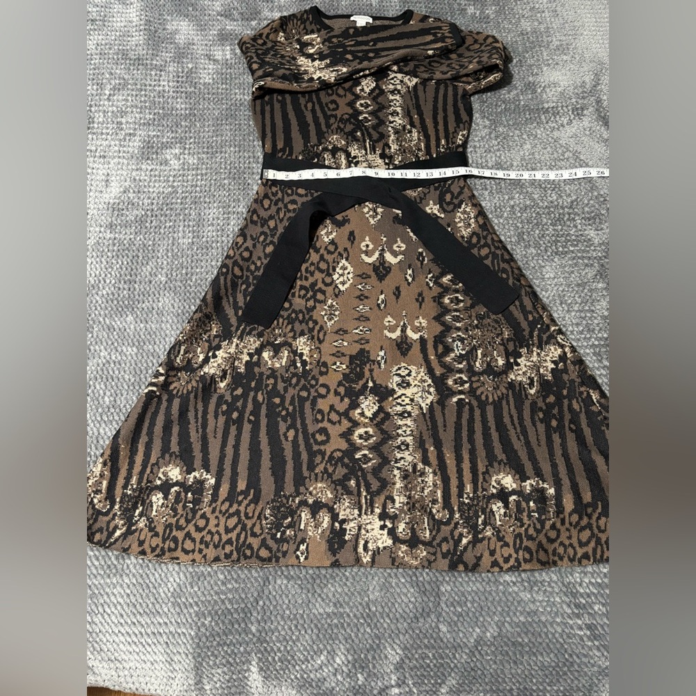 Monsoon Animal Print Long Sleeve Dress - Picture 6 of 9